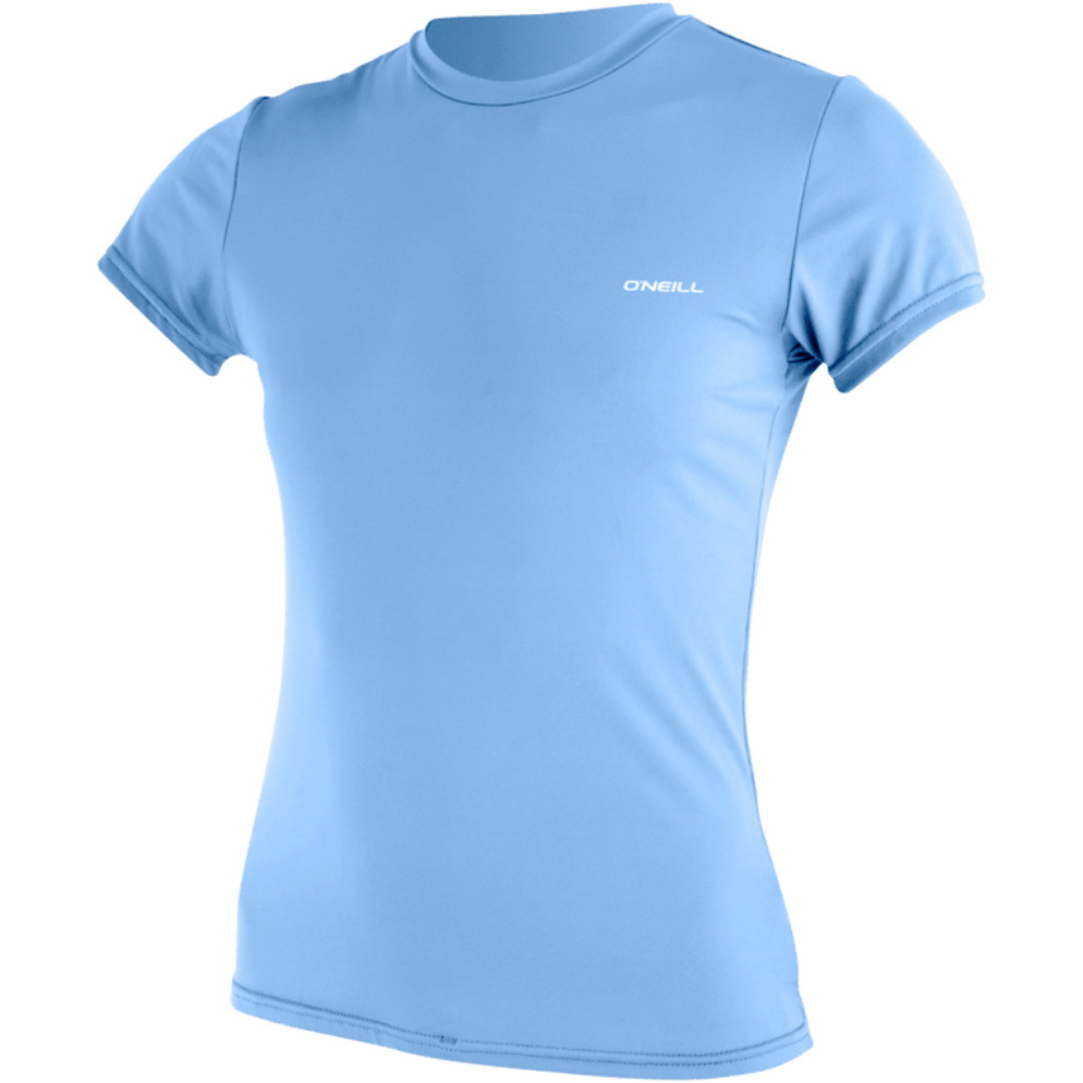 2026 O'Neill Womens Basic Skins Short Sleeve Sun Shirt 5716 - Azurine